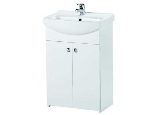 Zestaw Bianco Cersania 60 biała new DSM (szafka + umywalka)