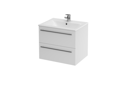 Zestaw 664 Elisa/Gracja Ontario 50 biała DSM (szafka + umywalka)