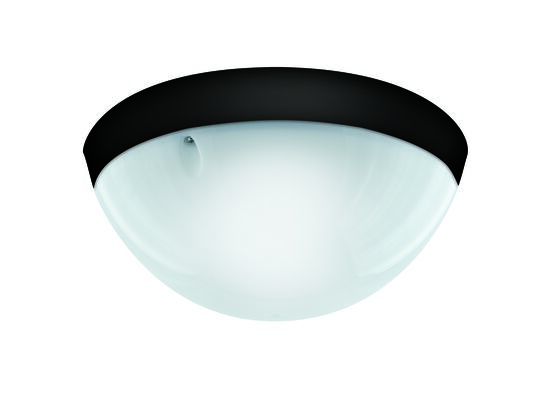 Plafoniera hermetyczna z czujnikiem ruchu AQUA DOLUNAY BLACK S HOROZ