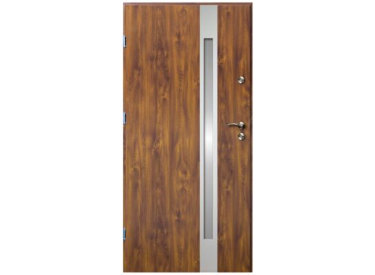Drzwi zewnętrzne stalowe VERTE Złoty Dąb 90L