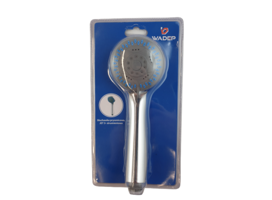 Słuchawka prysznicowa typ JET z regulacją trzystrumieniowa, chrom WADEP