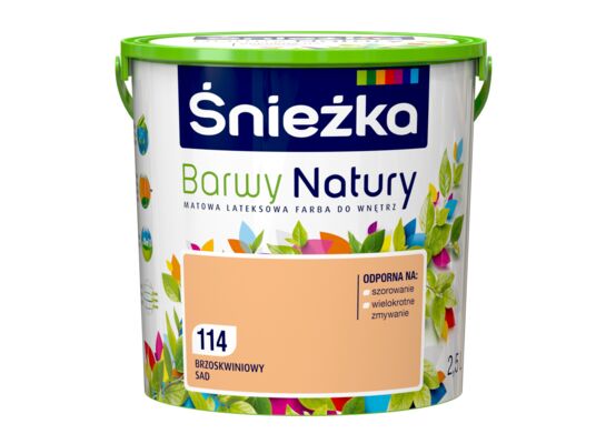 Farba lateksowa Barwy Natury brzoskwiniowy sad 114 2,5 l Śnieżka