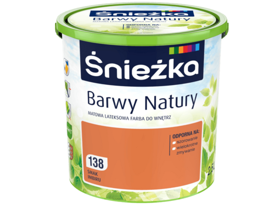Farba lateksowa Barwy Natury Smak Imbiru 2,5 l Śnieżka