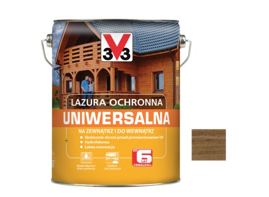 Lazura ochronna uniwersalna Orzech 5 l V33