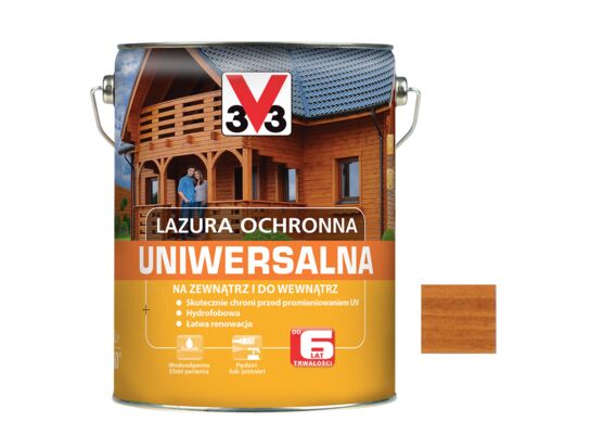 Lazura ochronna uniwersalna Dąb Złocisty 5 l V33