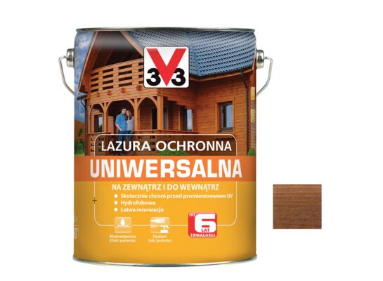 Lazura ochronna uniwersalna Kasztan 5 l V33