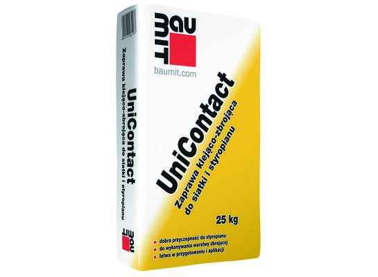 Zaprawa klejąco-zbrojąca do siatki i styropianu UniContact 25 kg Baumit