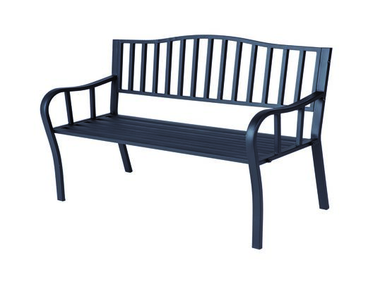 Ławka ogrodowa stalowa 128 cm