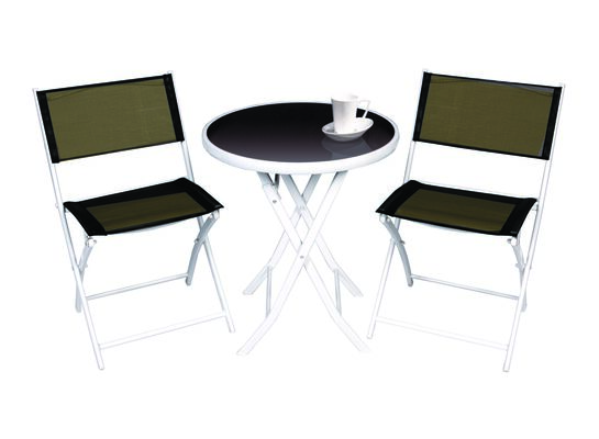 Zestaw mebli stalowych Viva 3-częściowy