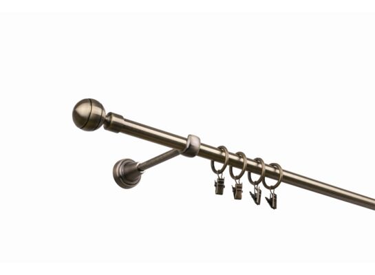 Karnisz 16 mm galwanika pojedynczy 200 cm Paola złoty antyk