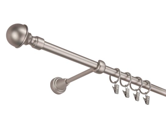 Karnisz 16 mm galwanika pojedynczy 300 cm Prince chrom mat