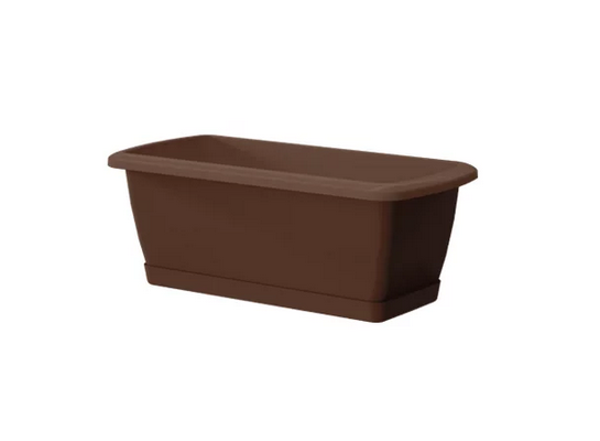 Skrzynka balkonowa z podstawką RESPANA SET brąz