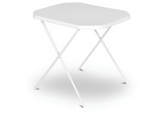 Stolik turystyczny biały PATIO