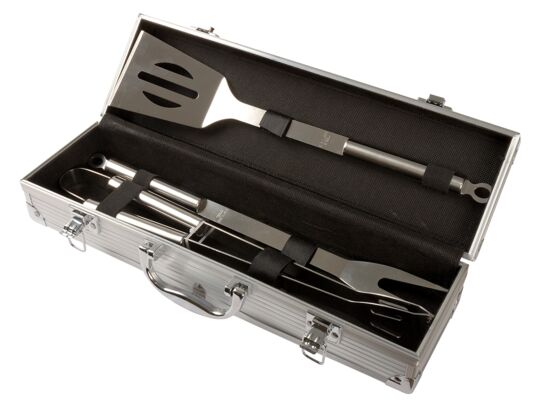 Zestaw sztućców grillowych w walizce Floraland