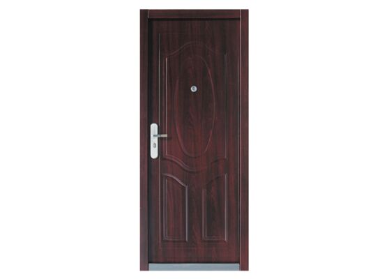 Drzwi zewnętrzne wewnątrzklatkowe ciemny orzech 90P