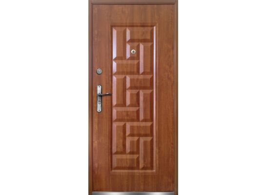 Drzwi zewnętrzne stalowe Nata złoty dąb 80L