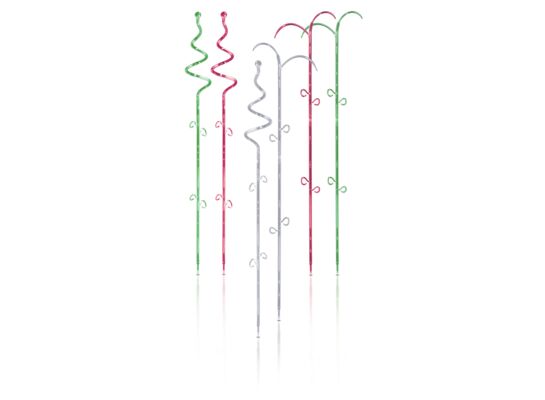 Podpórka dla kwiatów COUBI - mix kolorów: transparentny zielony różowy