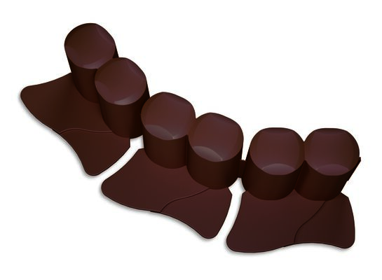 Palisada ogrodowa PALISADA brąz