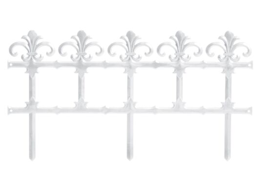 Płotek ogrodowy GARDEN ART. biały