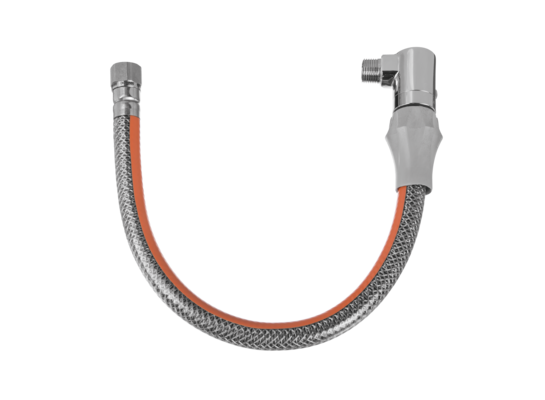 Przewód elastyczny do gazu w osłonie PCV z szybkozłączką 100 cm Invena 