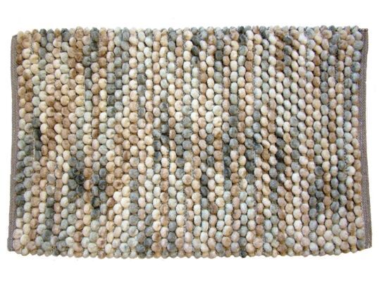 Dywanik łazienkowy "Mosaic" 50 x 80 cm beż melanż