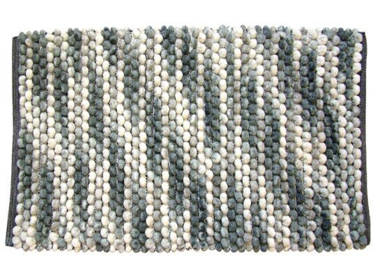 Dywanik łazienkowy "Mosaic" 50 x 80 cm popiel melanż