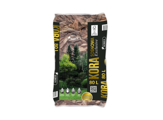 Kora sosnowa EXCLUSIVE 80 l 50-120 mm