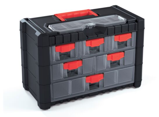 Skrzynka narzędziowa Multicase Cargo czerwona