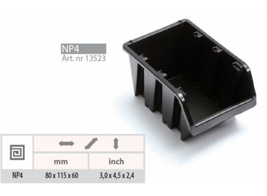 Pojemnik magazynowy Truck 11,5 x 8 x 6 cm czerwony