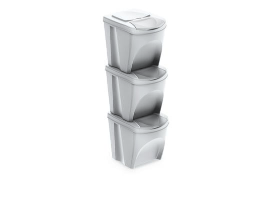 Kosz na śmieci SET3 - biały