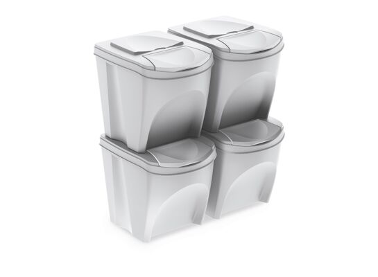 Kosz na śmieci SET4 - biały
