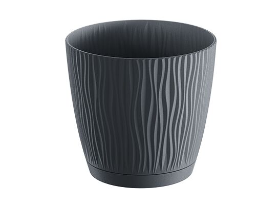 Doniczka SANDY P - antracytowy