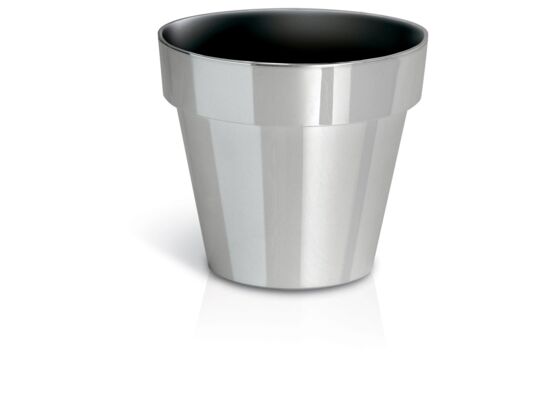 Doniczka Cube chrome silver - SREBRNY CHROM