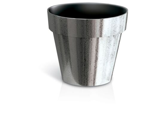Doniczka Cube chrome silver - SREBRNY CHROM