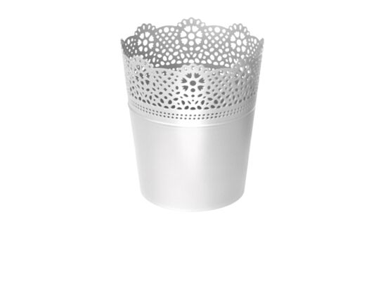 Doniczka LACE - BIAŁY