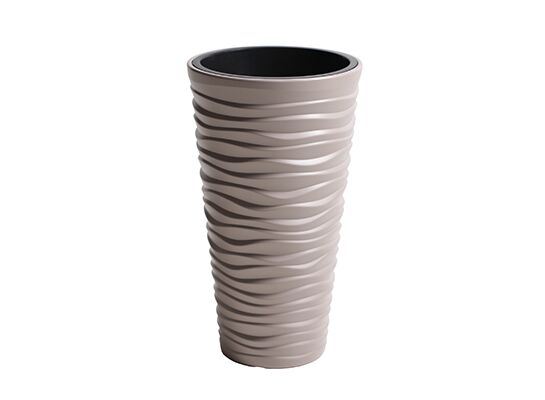 Doniczka DPSA350 Sand Slim - mocca