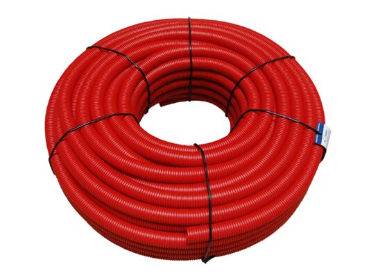 Rura peszel 23 x 28 mm czerwona - rolka 50 metrów