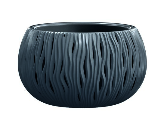 Doniczka BOWL SANDY Ø37 x 21 cm antracytowy