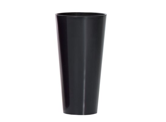 Doniczka Tubus slim shine - ANTRACYTOWY