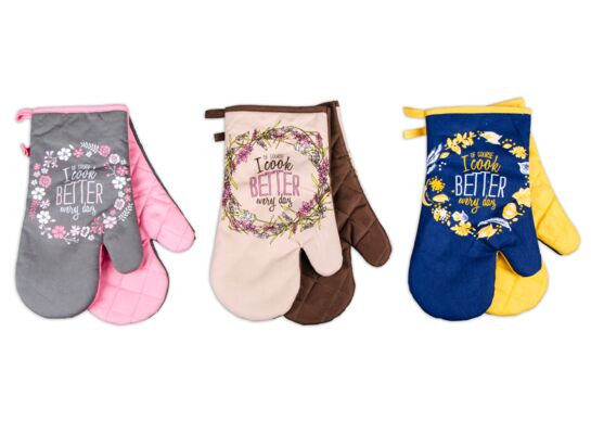 Rękawica kuchenna SMART COOK, mix 18 x 30 cm BBK