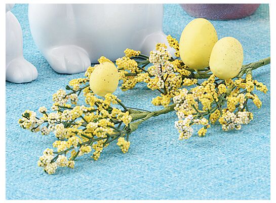 Gałązka wielkanocna 59 cm żółta