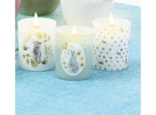 Świecznik szklany na tealighty