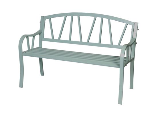 Ławka metalowa jasnoszara