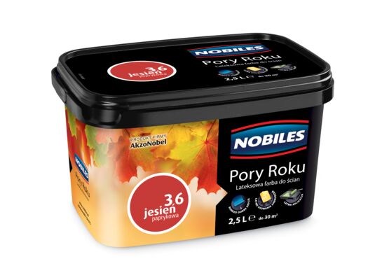 Farba lateksowa Pory Roku Jesień Paprykowa 2,5 l Nobiles