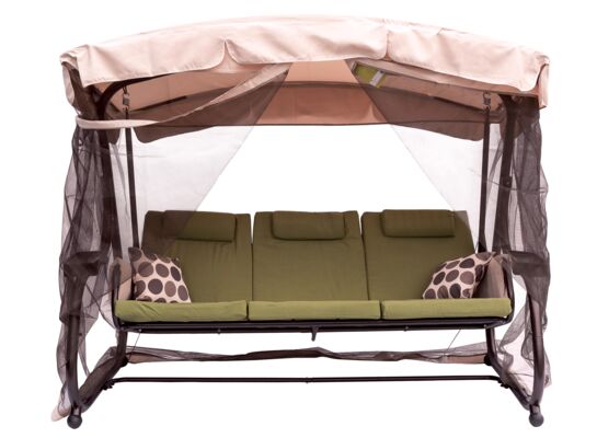 Huśtawka 3-osobowa Helga z moskitierą