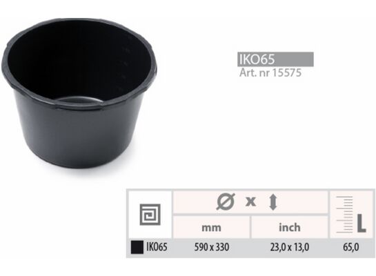 KASTRA OKRĄGŁA CONTAINER - czarny