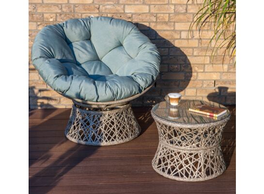 Zestaw mebli polyrattanowych Luna 2-częściowy