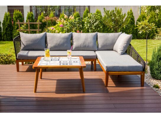 Zestaw mebli drewnianych Marocco 3-częściowy