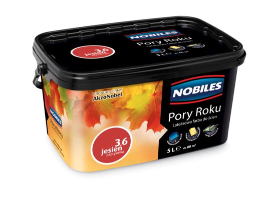 Farba lateksowa Pory Roku Jesień Paprykowa 5 l Nobiles