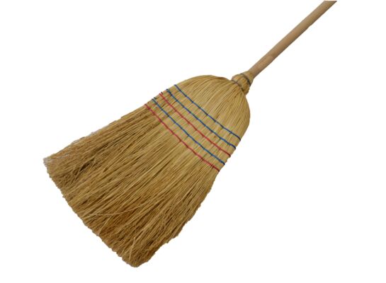 Miotła Sorgho z kijem L-950 mm włókno sorgho SINPO